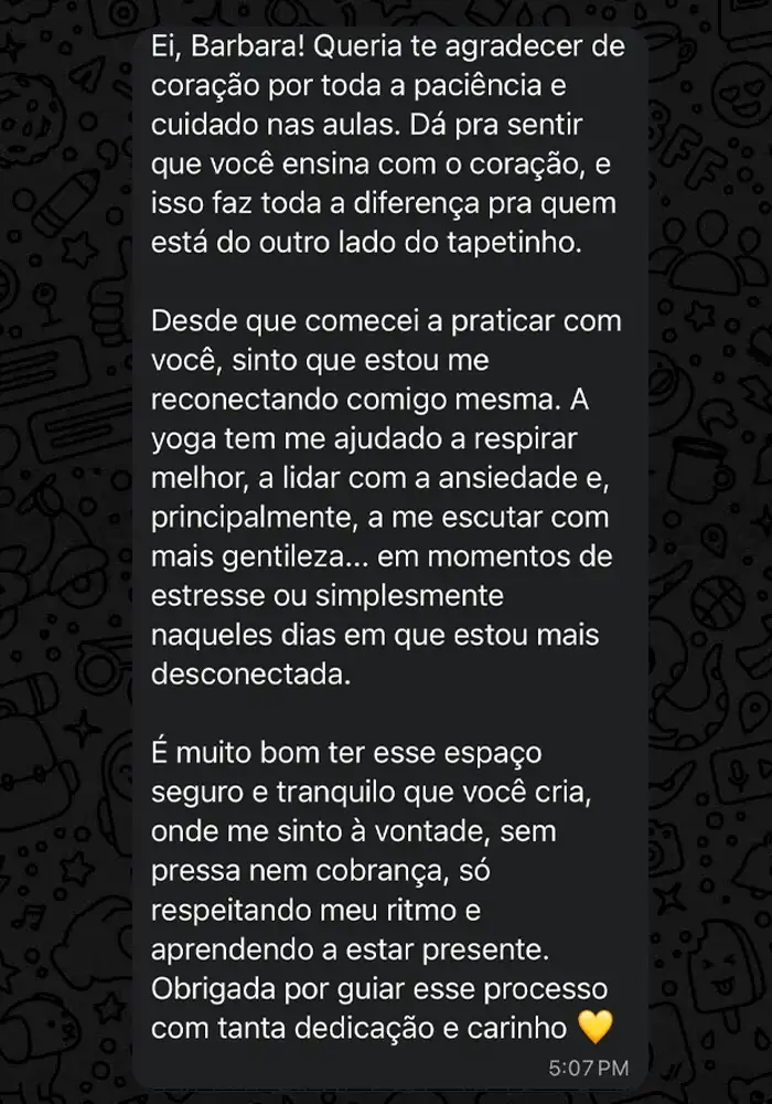 Depoimento Ramana Yoga Club 2